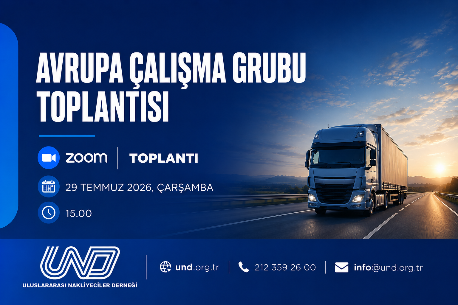 AVRUPA ÇALIŞMA GRUBU TOPLANTISI 29 TEMMUZ TARİHİNDE GERÇEKLEŞTİRİLECEK